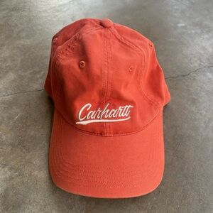 Carhartt Rust Red Cap with Embroidered Logo